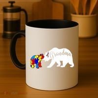 Grandma Bear Autism Awareness Coffee Mug thumb 4