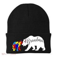 Grandma Bear Autism Awareness Beanie thumb 0