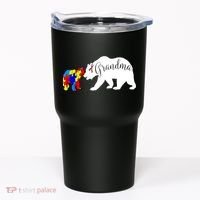 Grandma Bear Autism Awareness Tumbler thumb 0