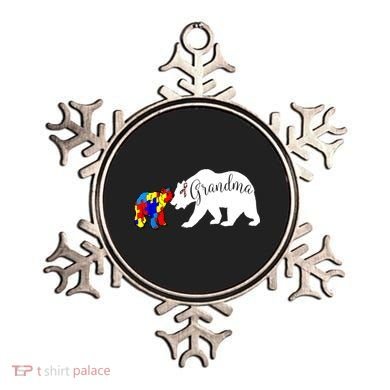 Grandma Bear Autism Awareness Ornament