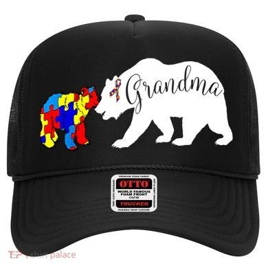 Grandma Bear Autism Awareness Hat