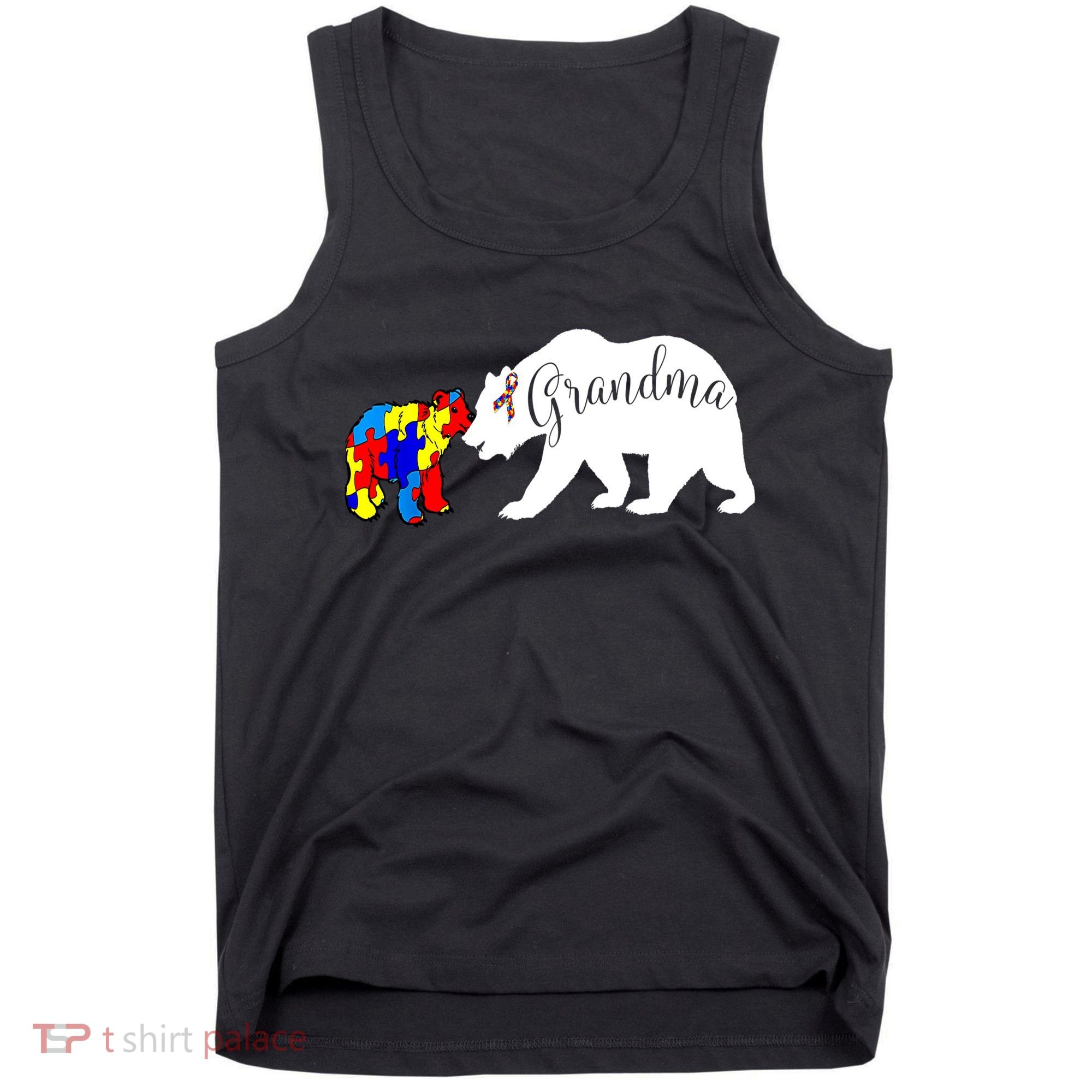 Grandma Bear Autism Awareness Tank Top