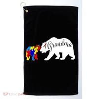 Grandma Bear Autism Awareness Golf Towel thumb 0