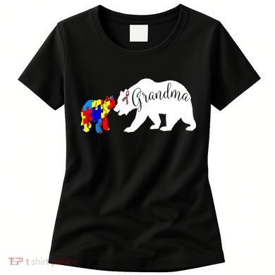 Grandma Bear Autism Awareness Women's T-Shirt