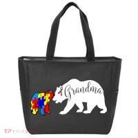 Grandma Bear Autism Awareness Tote Bag thumb 0