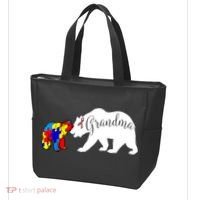 Grandma Bear Autism Awareness Tote Bag thumb 3