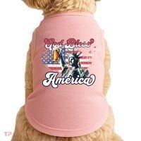God Bless America Funny Patriotic Doggie Tank thumb 0