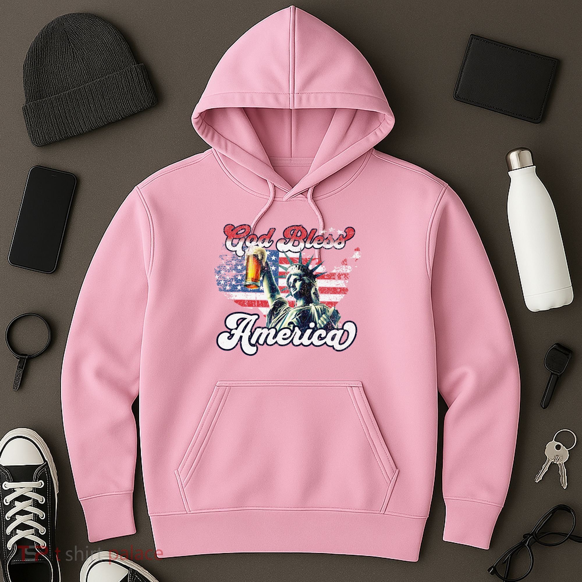 God Bless America Funny Patriotic Hoodie