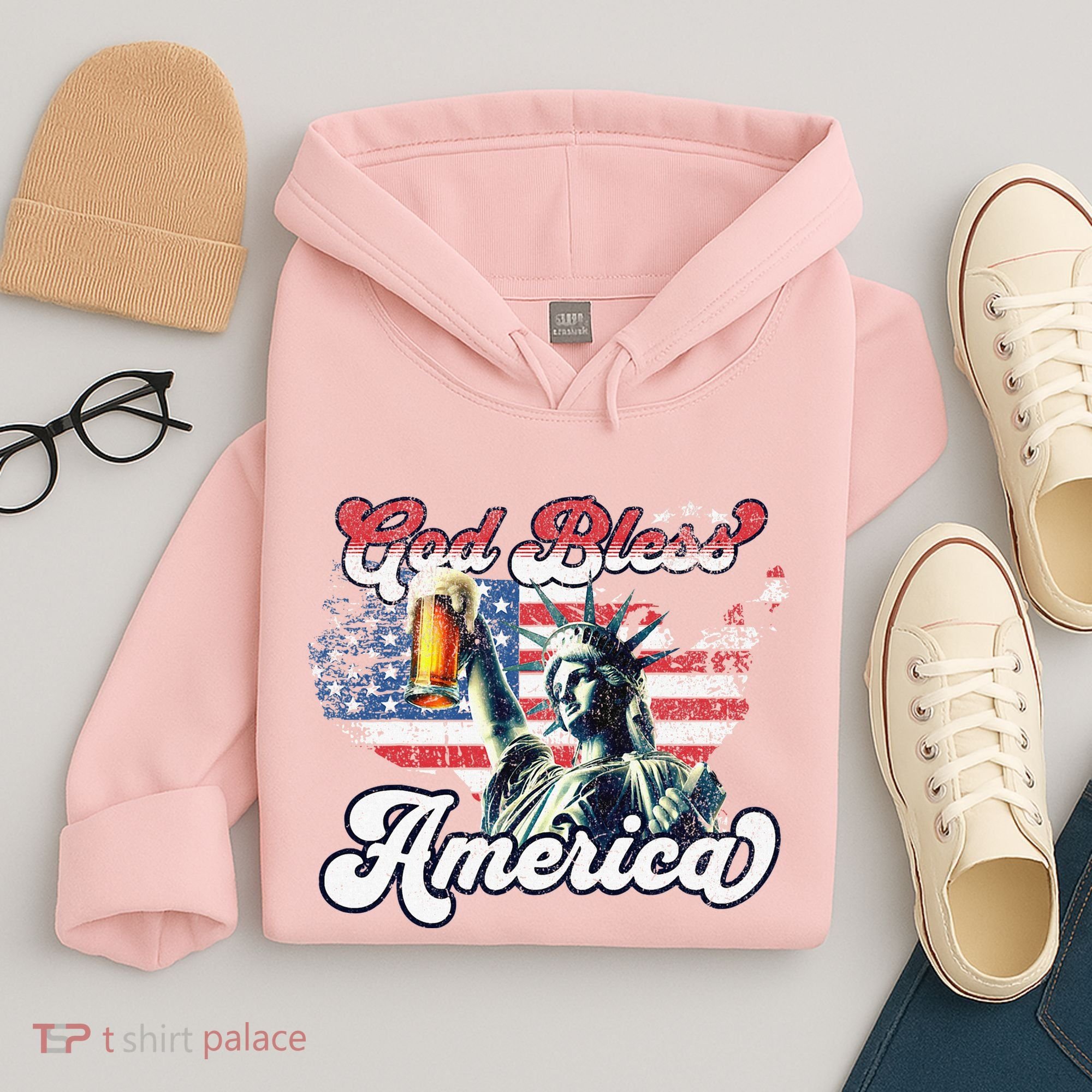 God Bless America Funny Patriotic Hoodie