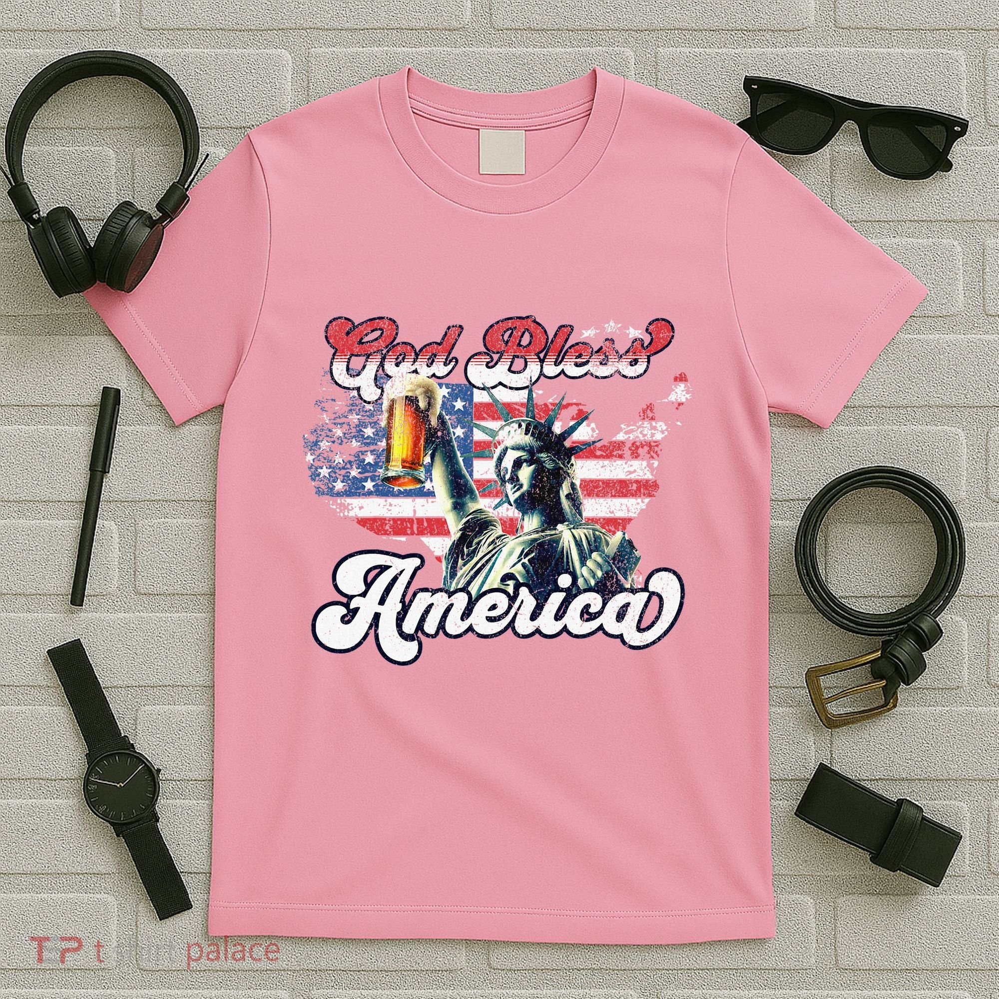 God Bless America Funny Patriotic T-Shirt