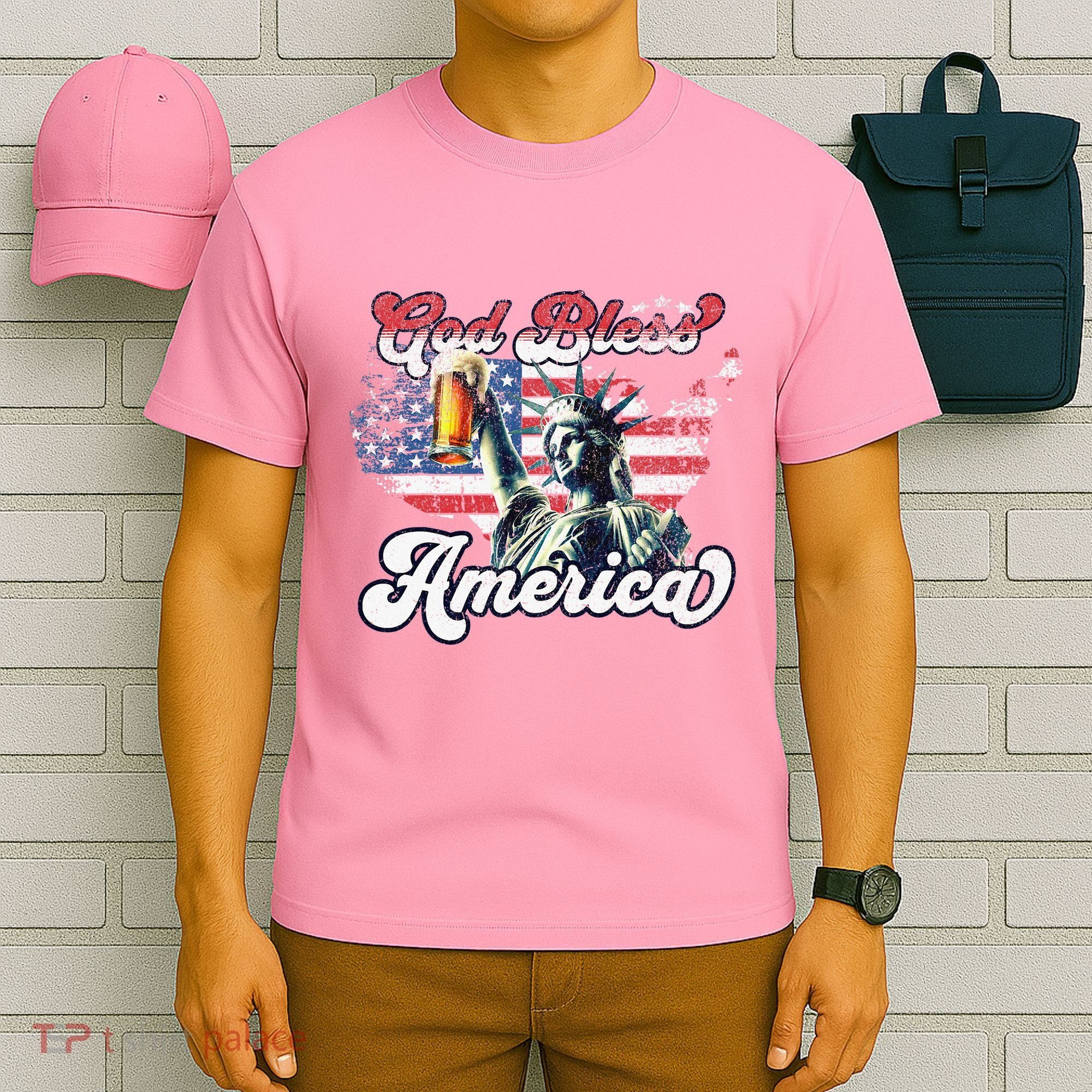 God Bless America Funny Patriotic T-Shirt