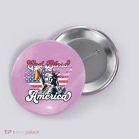 God Bless America Funny Patriotic Button thumb 0
