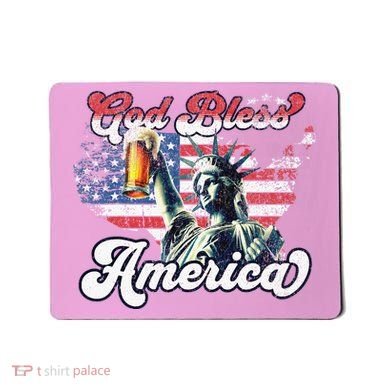 God Bless America Funny Patriotic Mousepad