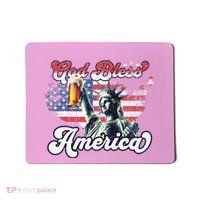 God Bless America Funny Patriotic Mousepad thumb 0