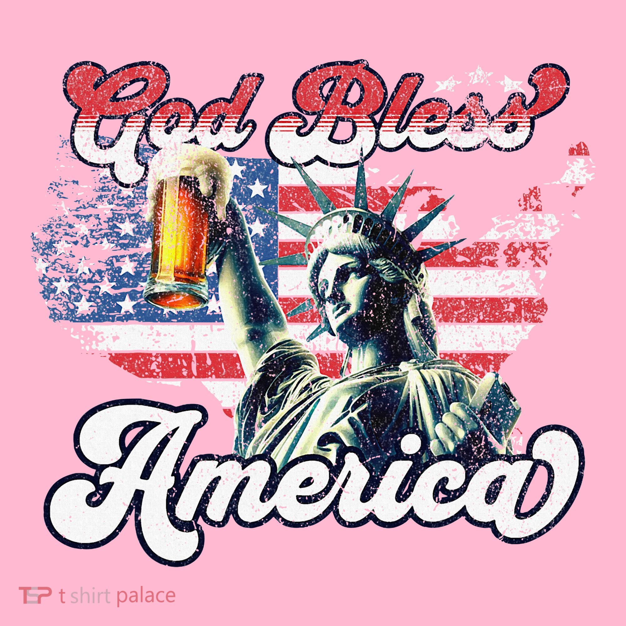 God Bless America Funny Patriotic Mousepad
