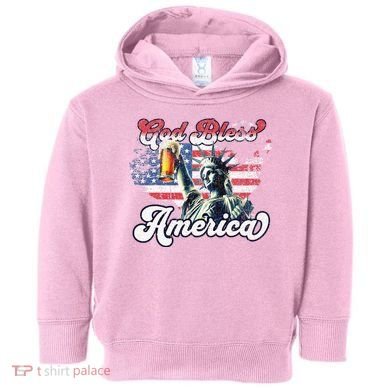 God Bless America Funny Patriotic Toddler Hoodie