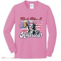 God Bless America Funny Patriotic Kids Long Sleeve Shirt thumb 0