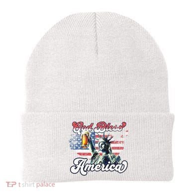 God Bless America Funny Patriotic Beanie
