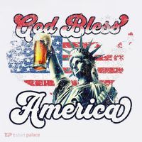God Bless America Funny Patriotic Ornament thumb 1