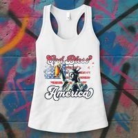 God Bless America Funny Patriotic Women's Tank Top thumb 3