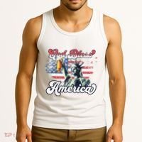 God Bless America Funny Patriotic Tank Top thumb 3