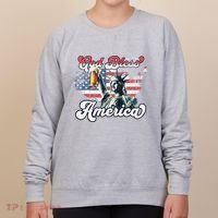 God Bless America Funny Patriotic Women's Sweatshirt thumb 0