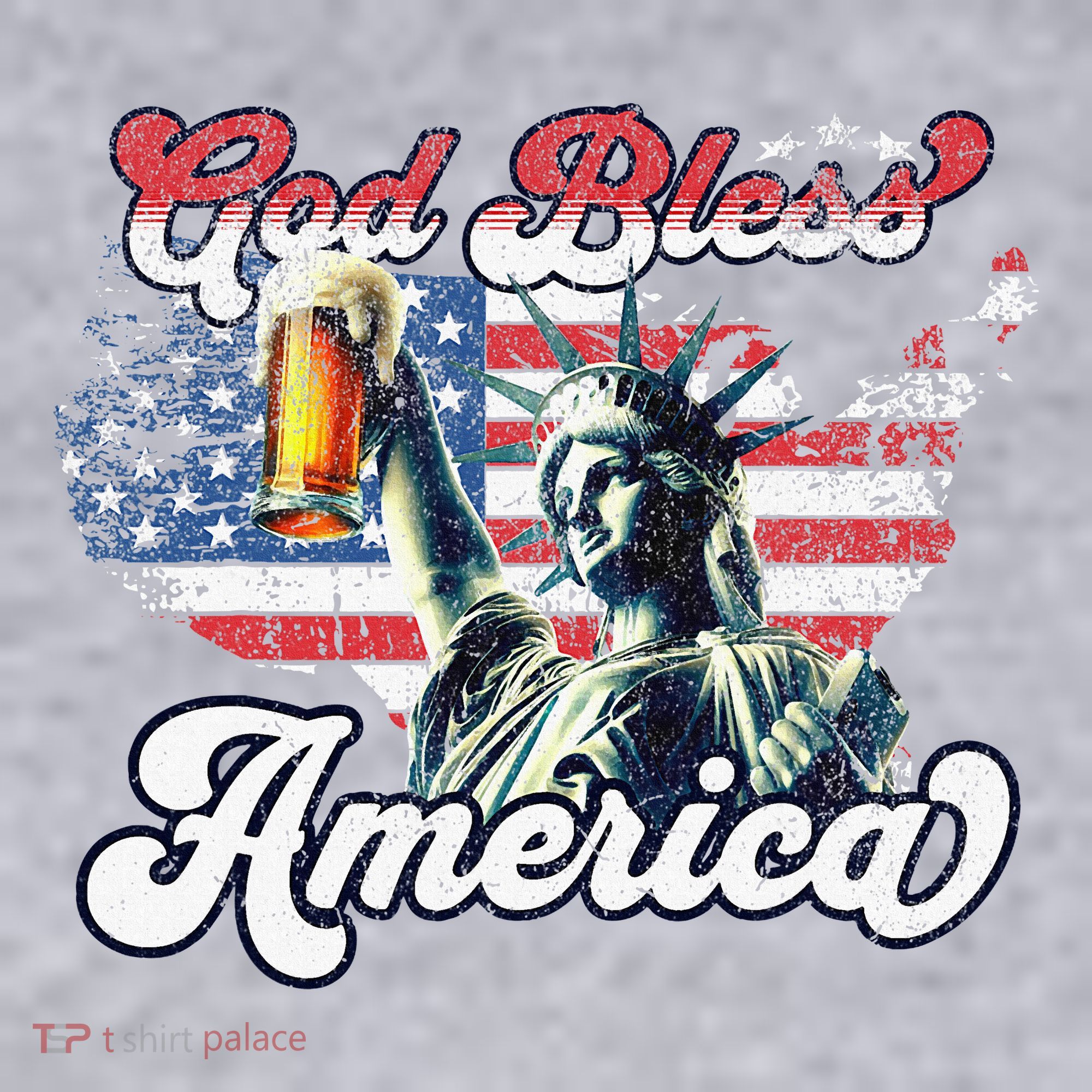 God Bless America Funny Patriotic Women's Sweatshirt