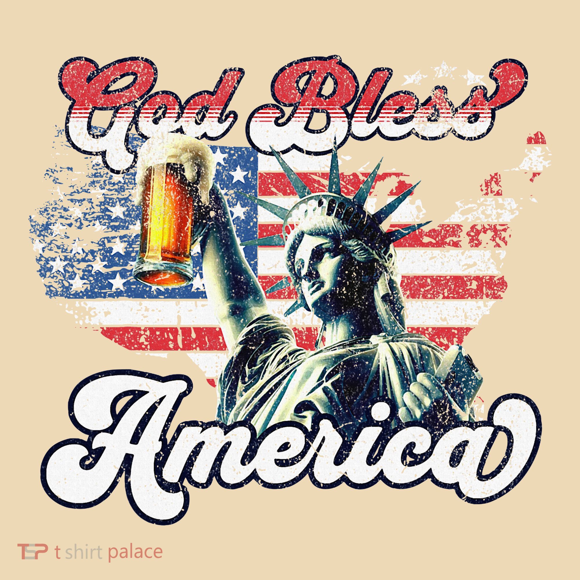God Bless America Funny Patriotic Tote Bag