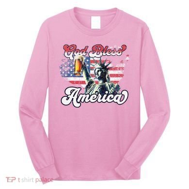 God Bless America Funny Patriotic Long Sleeve Shirt