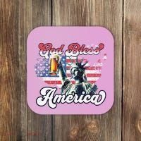God Bless America Funny Patriotic Coaster thumb 0