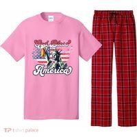 God Bless America Funny Patriotic Pajama Set thumb 0