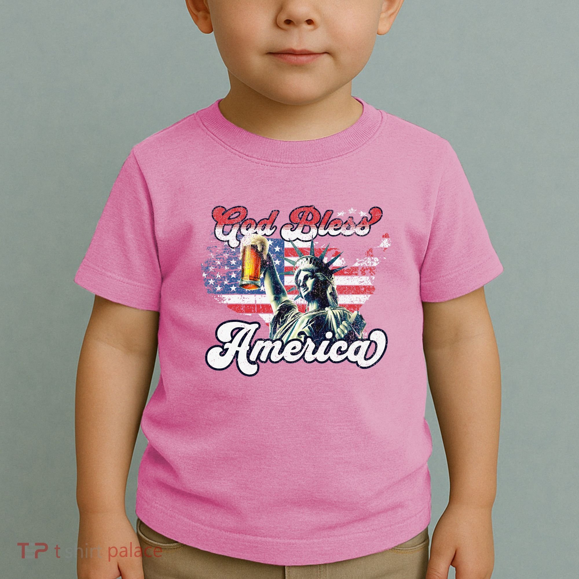 God Bless America Funny Patriotic Toddler T-Shirt