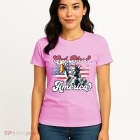 God Bless America Funny Patriotic Women's T-Shirt thumb 4