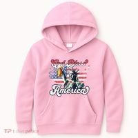 God Bless America Funny Patriotic Kids Hoodie thumb 0