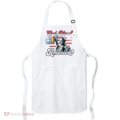 God Bless America Funny Patriotic Apron