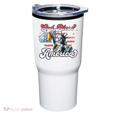 God Bless America Funny Patriotic Tumbler