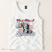 God Bless America Funny Patriotic Tank Top thumb 2