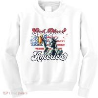 God Bless America Funny Patriotic Kids Sweatshirt thumb 0
