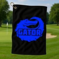 Gator Blue Alligator Golf Towel thumb 1