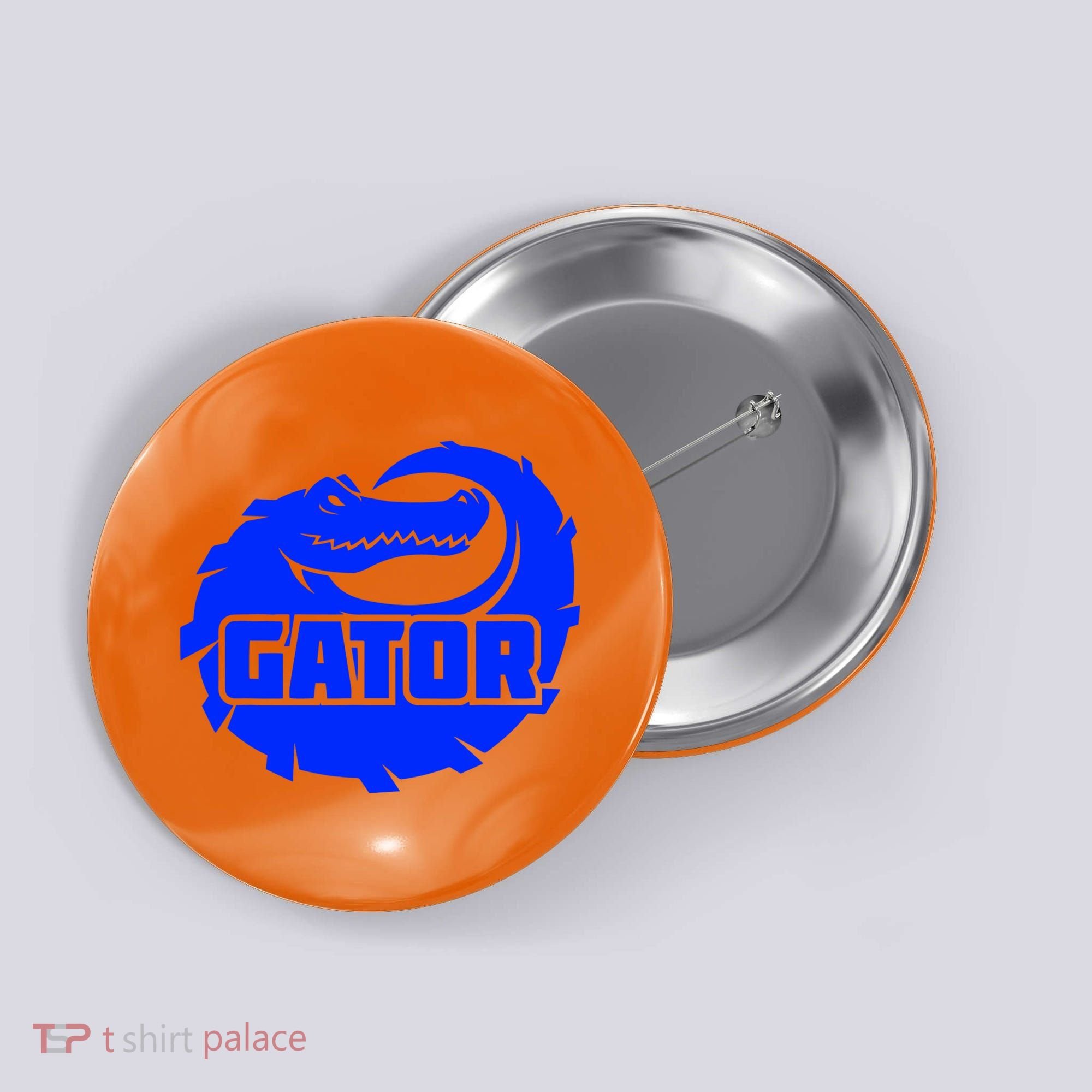 Gator Blue Alligator Button