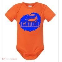 Gator Blue Alligator Baby Bodysuit thumb 0