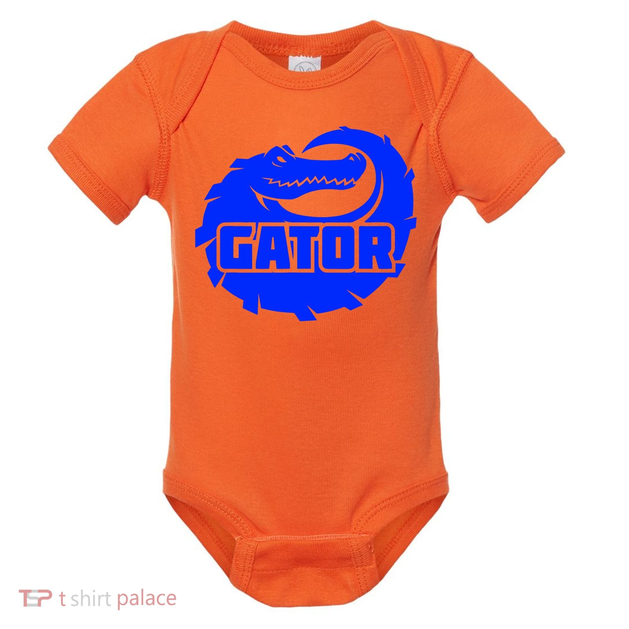 Gator Blue Alligator Baby Bodysuit