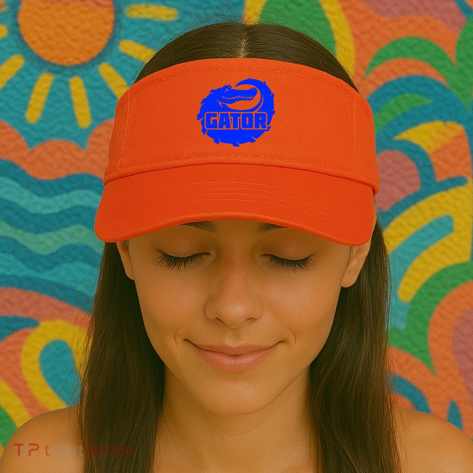 Gator Blue Alligator Visor