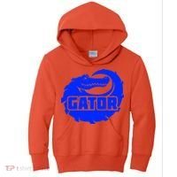 Gator Blue Alligator Kids Hoodie thumb 0