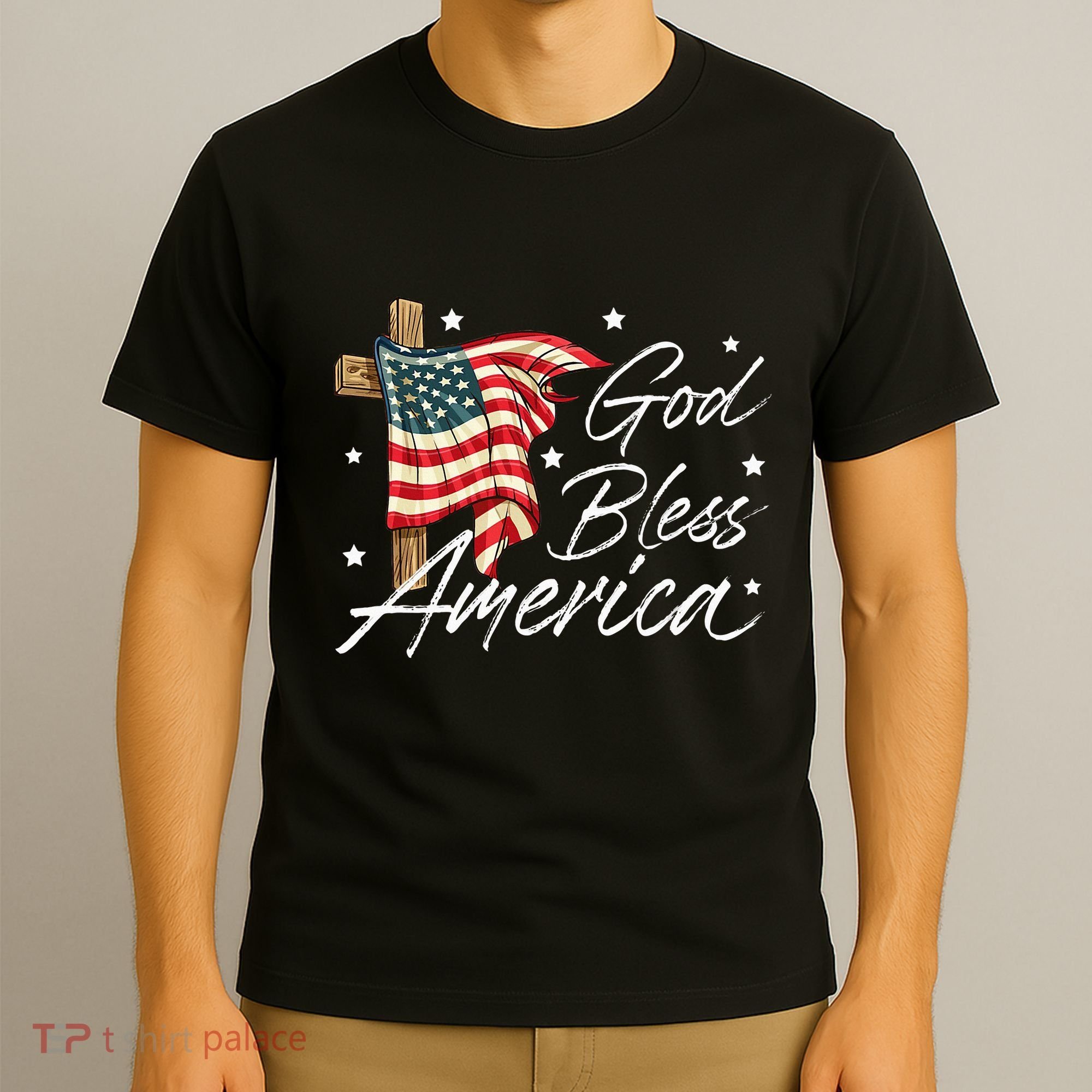 God Bless America Fourth Of July Christian Patriot T-Shirt