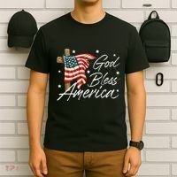 God Bless America Fourth Of July Christian Patriot T-Shirt thumb 6