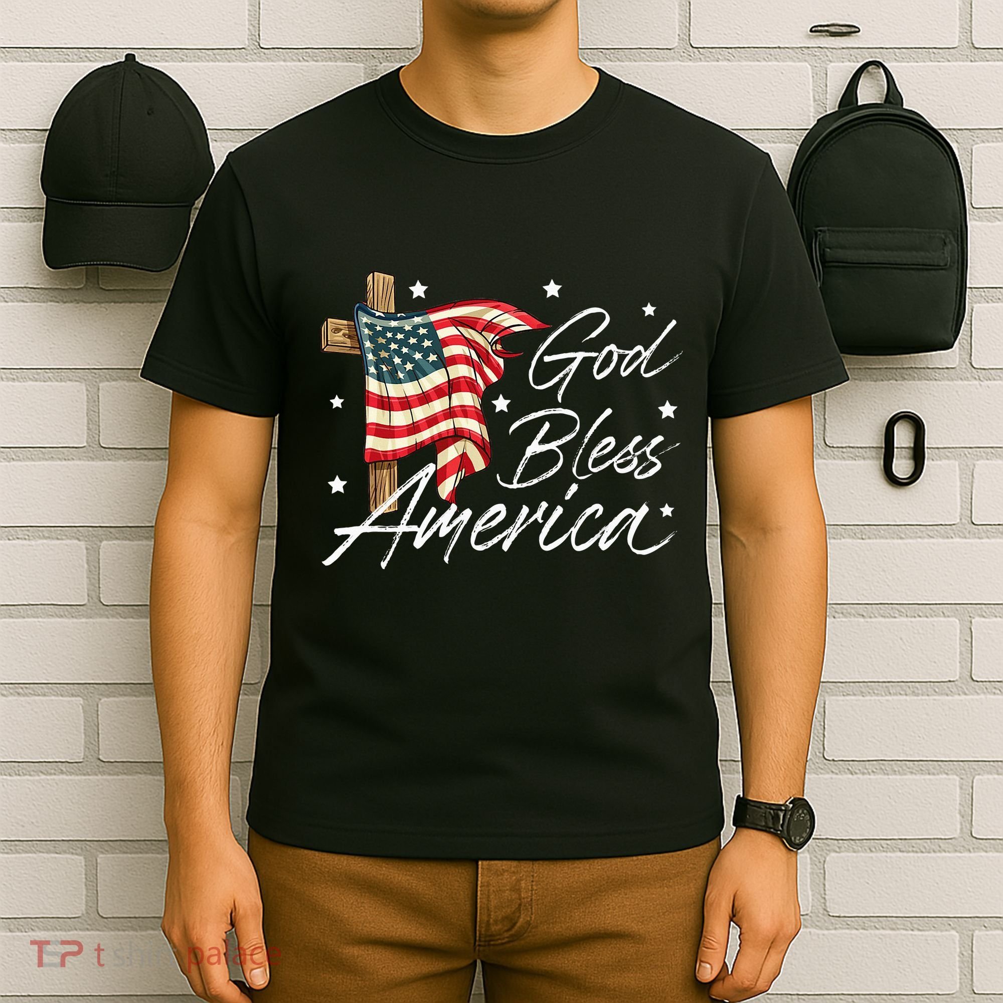 God Bless America Fourth Of July Christian Patriot T-Shirt