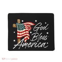 God Bless America Fourth Of July Christian Patriot Mousepad thumb 0