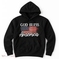God Bless America 4th Of July Patriotic Usa Hoodie thumb 0