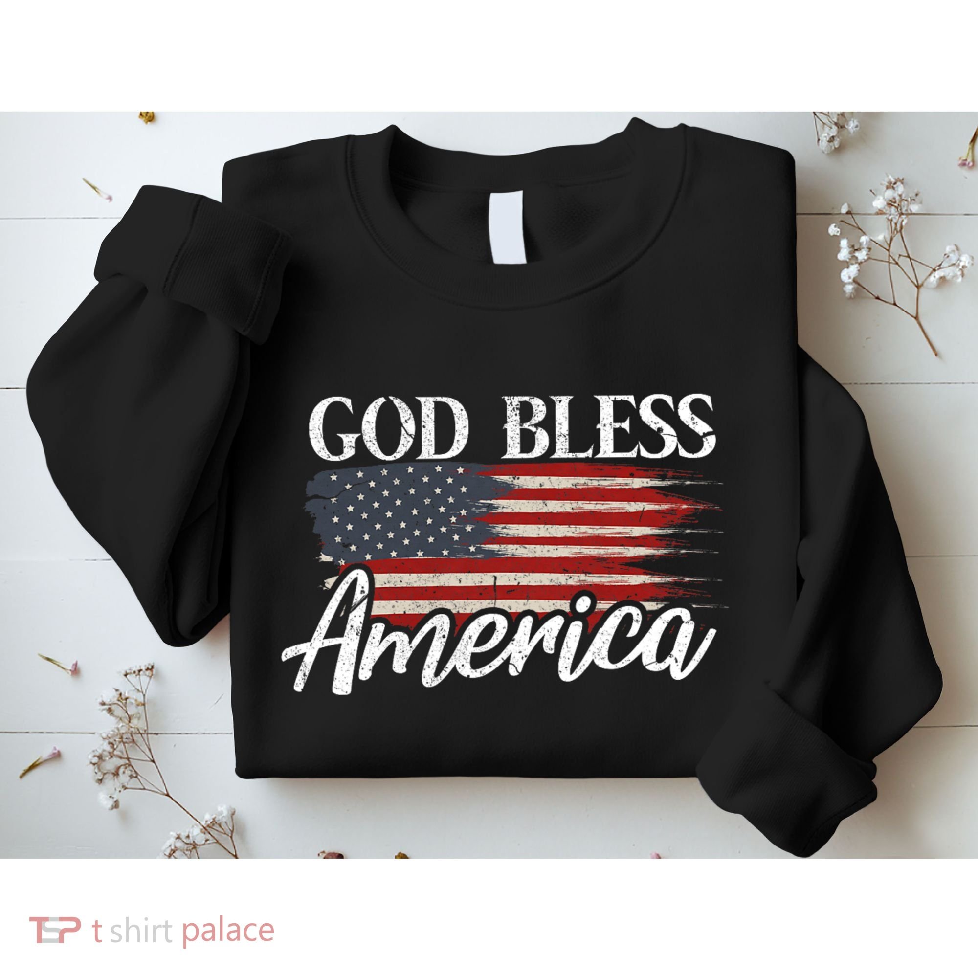 God Bless America 4th Of July Patriotic Usa Sweatshirt